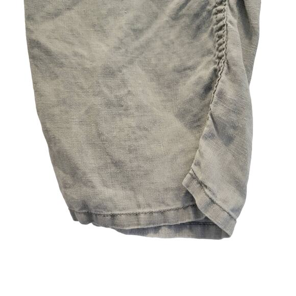 Black and Brown Linen Pants 38x32 Grey Zipper Pockets #125 - Picture 8 of 10